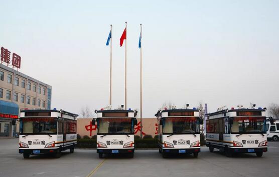 电动巡逻车发车现场